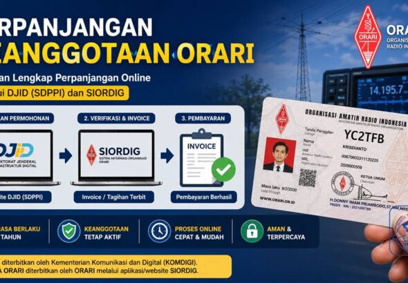 Cara Perpanjang Keanggotaan ORARI Siordig SDPPI DJID