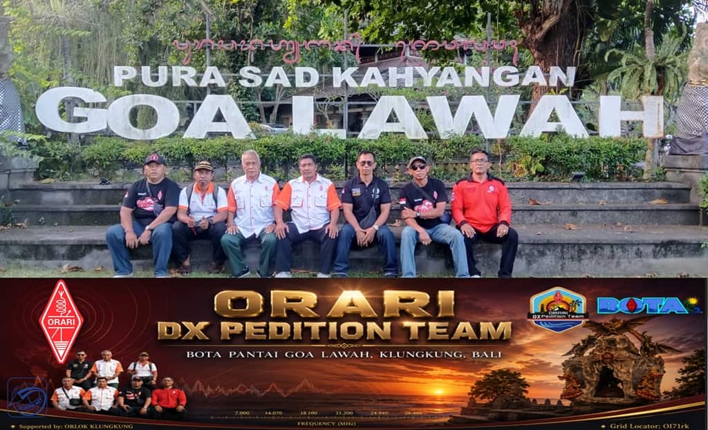 ORARI DXPedition Team Lokal Klungkung Gelar BOTA di Pantai Goa Lawah Bali