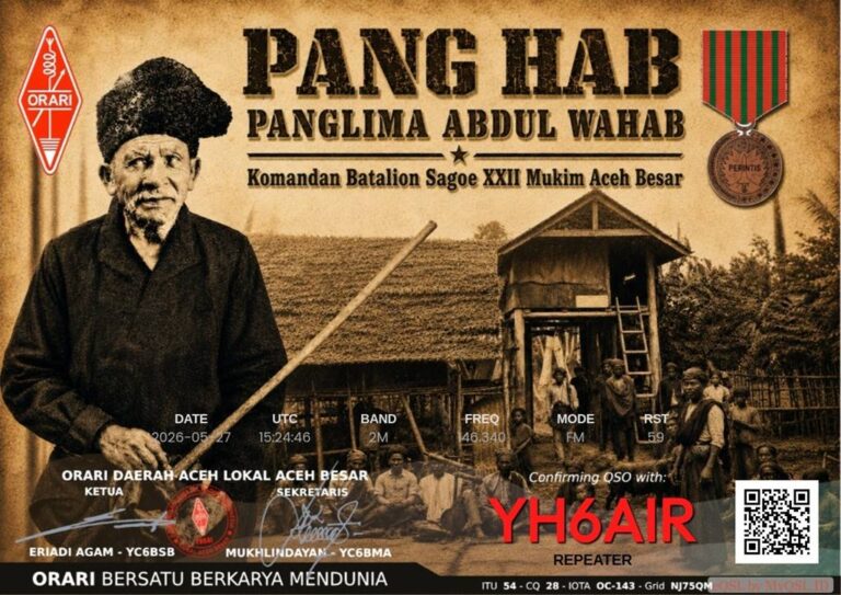NET ORARI Aceh Besar 2026 YH6AI via YH6AIR