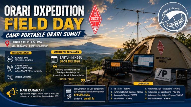 ORARI DXPEDITION Field Day Camp Portable Sumut