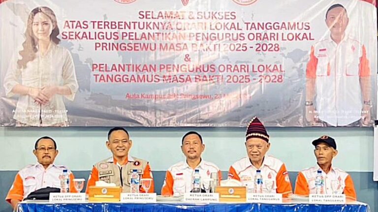 Pelantikan Pengurus ORARI Lokal Pringsewu dan Tanggamus masa bakti 2025-2028