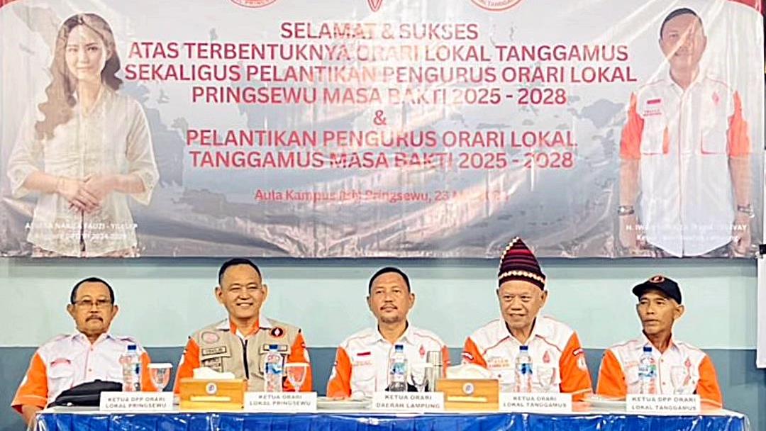 Pelantikan Pengurus ORARI Lokal Pringsewu dan Tanggamus masa bakti 2025-2028