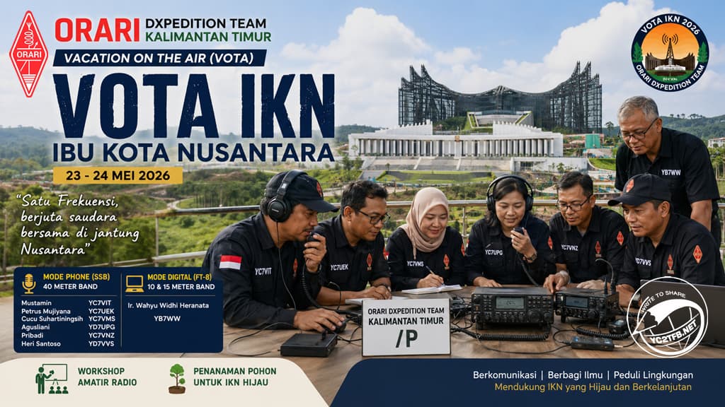 ORARI DXpedition Team Kalimantan Timur dalam Vacation On The Air (VOTA) di IKN