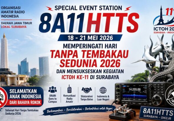 SES 8A11HTTS ORARI Surabaya, dalam rangka Hari Tanpa Tembakau Sedunia