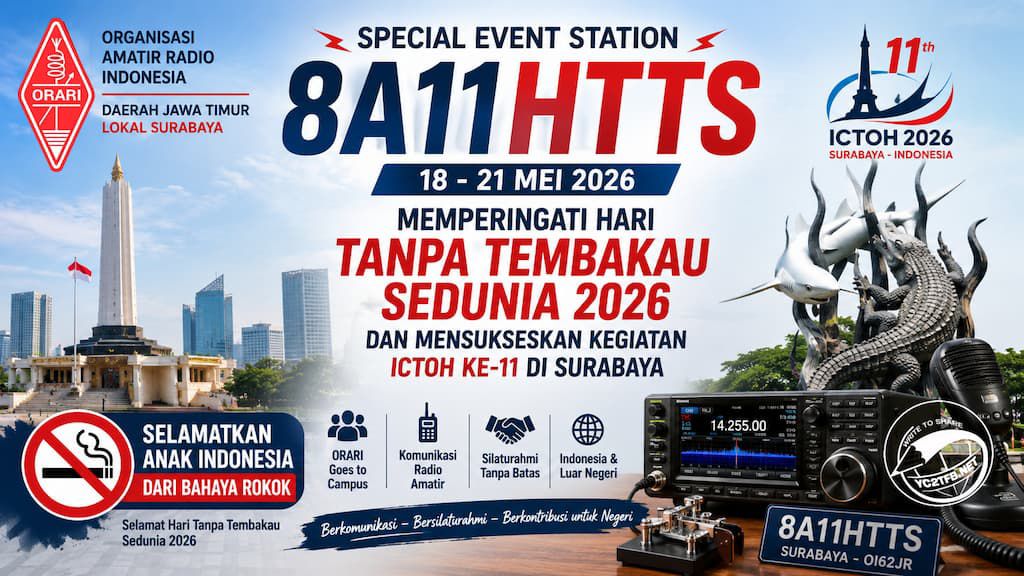 SES 8A11HTTS ORARI Surabaya, dalam rangka Hari Tanpa Tembakau Sedunia