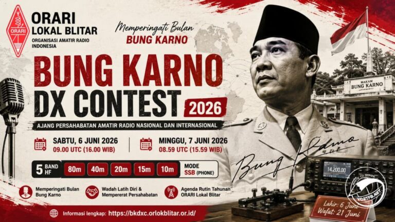 Bung Karno DX Contest (BKDX Contest) 2026, ORARI Lokal Blitar