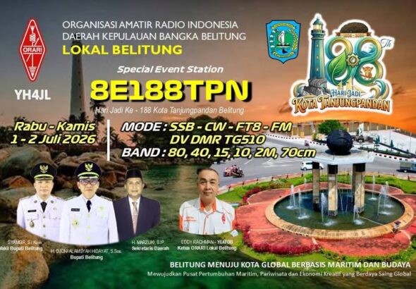 8E188TPN Hari Jadi Kota Tanjung Pandan 188