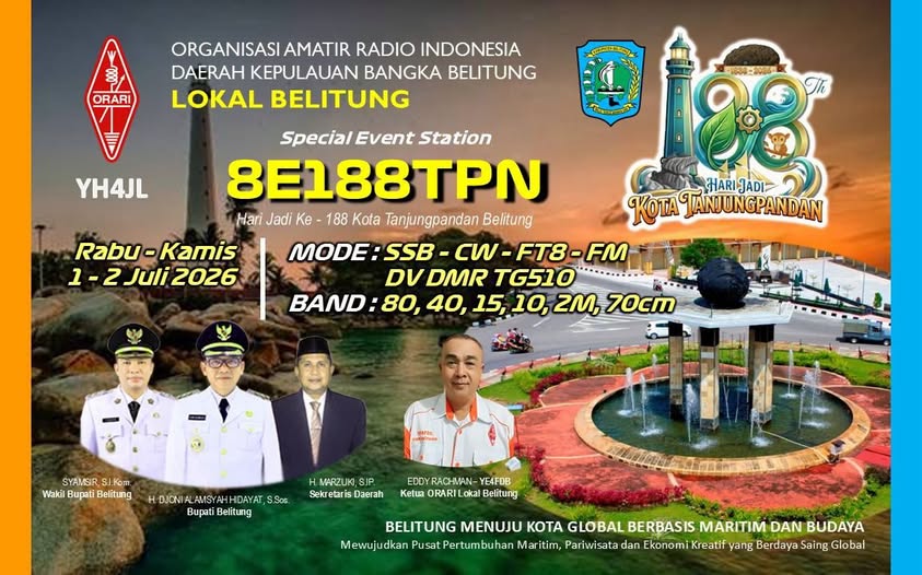 8E188TPN Hari Jadi Kota Tanjung Pandan 188