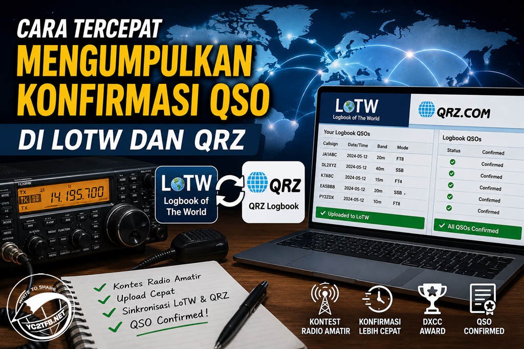 Tips trik cara cepat mendapatkan konfirmasi QSO di LoTW dan QRZ