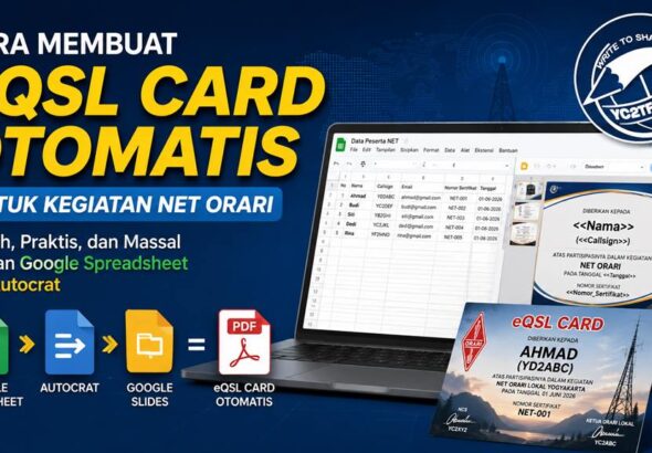 Cara paling mudah dan praktis untuk membuat qsl card otomatis
