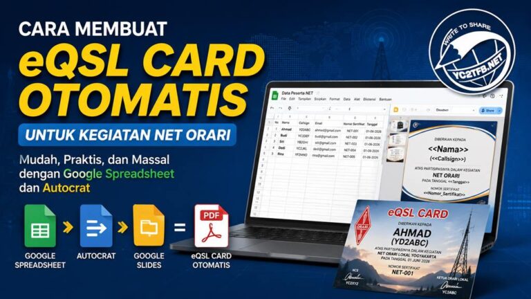Cara paling mudah dan praktis untuk membuat qsl card otomatis