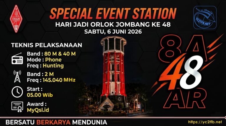 Jadwal Pelaksanaan SES 8A48AR HUT ke-48 ORARI Lokal Jombang