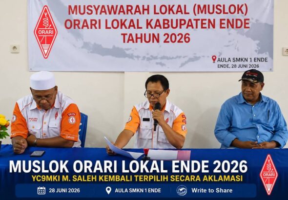 Musyawarah Lokal (Muslok) ORARI Lokal Kabupaten Ende pada 28 Juni 2026