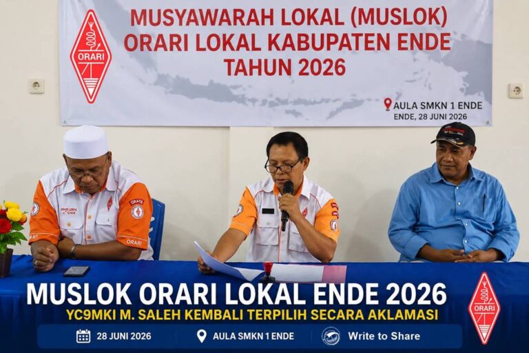 Musyawarah Lokal (Muslok) ORARI Lokal Kabupaten Ende pada 28 Juni 2026