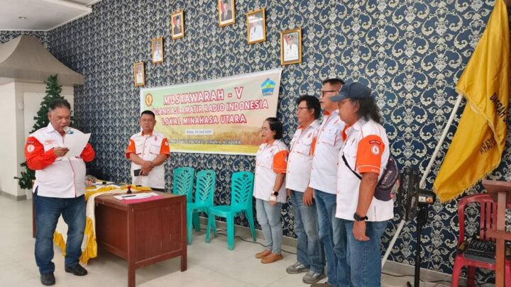 Pengukuhan DPP dan Pengurus Hasil Muslok V ORARI Minahasa Utara