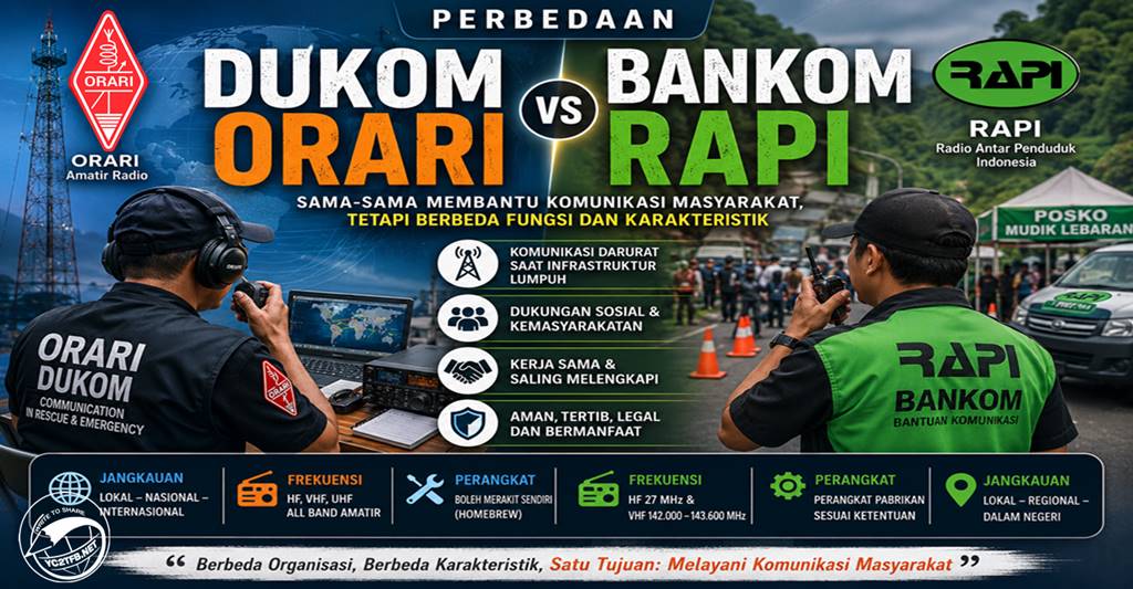 Perbedaan Dukom ORARI dan Bankom RAPI
