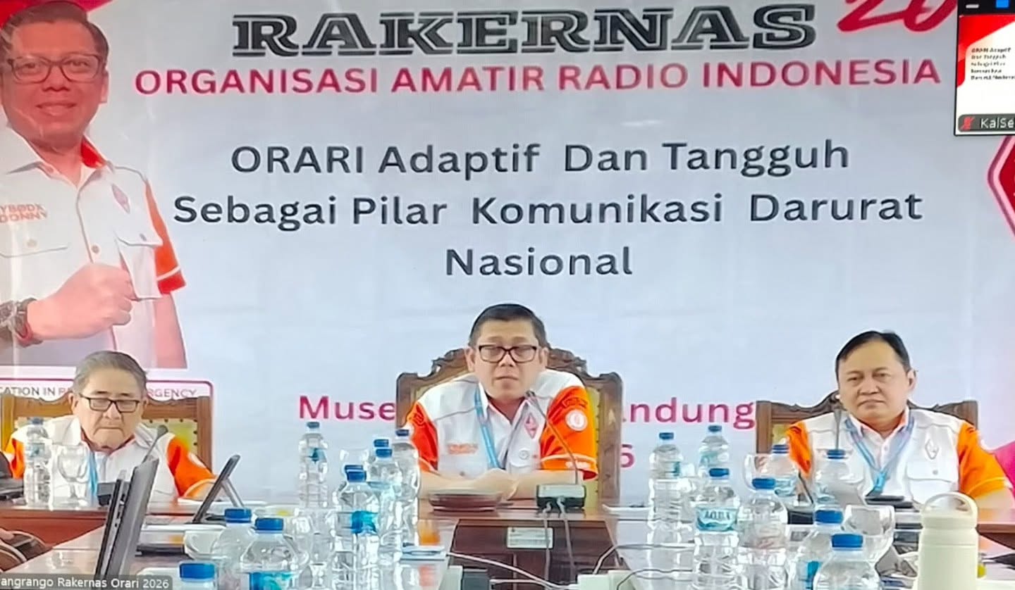 RAKERNAS ORARI 2026 di Bandung mencatat capaian penting mulai dari penguatan legalitas organisasi, rekor Indonesia Award, pengembangan CORE, satelit amatir, hingga diplomasi radio internasional.
