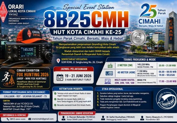SES 8B25CMH dan FOX Hunting dalam rangka memperingati Hari Ulang Tahun HUT Kota Cimahi yang ke-25