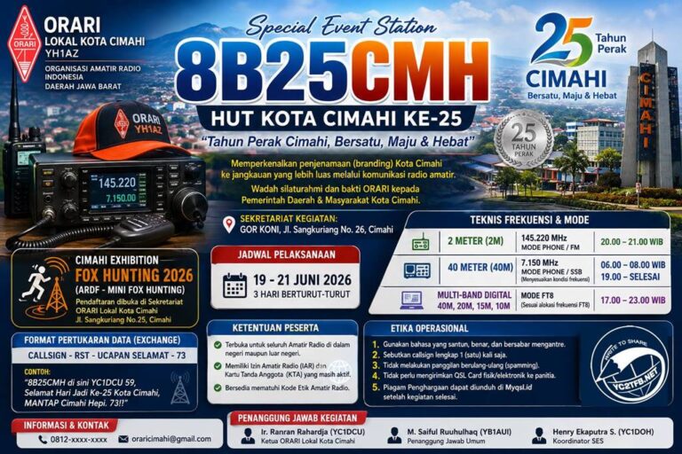 SES 8B25CMH dan FOX Hunting dalam rangka memperingati Hari Ulang Tahun HUT Kota Cimahi yang ke-25