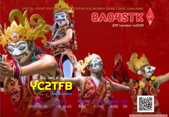 Special Event Station (SES) 8A04STK untuk mempromosikan budaya Segoro Topeng Kaliwungu 2026