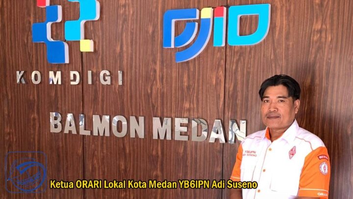 yb6ipn adi suseno ketua ORARI Lokal Kota Medan di Balmon Medan