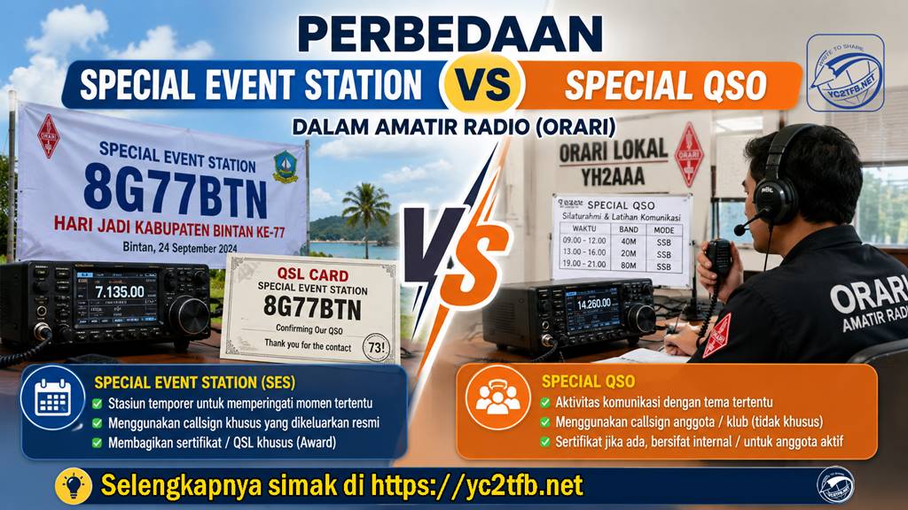 Perbedaan SES dan Special QSO yang Wajib Diketahui Amatir Radio