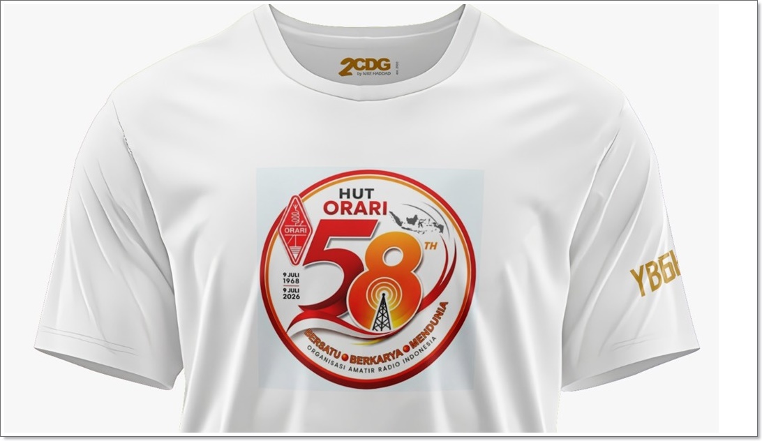Kaos HUT ORARI Ke-58