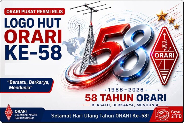 Logo HUT ORARI Ke-58 Tahun 2026