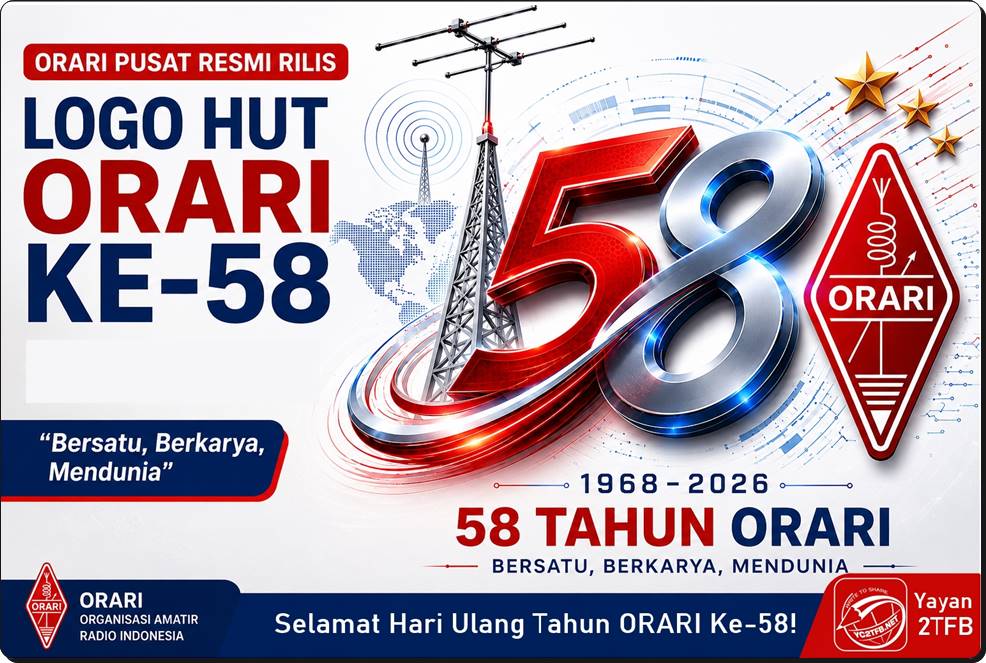 Logo HUT ORARI Ke-58 Tahun 2026