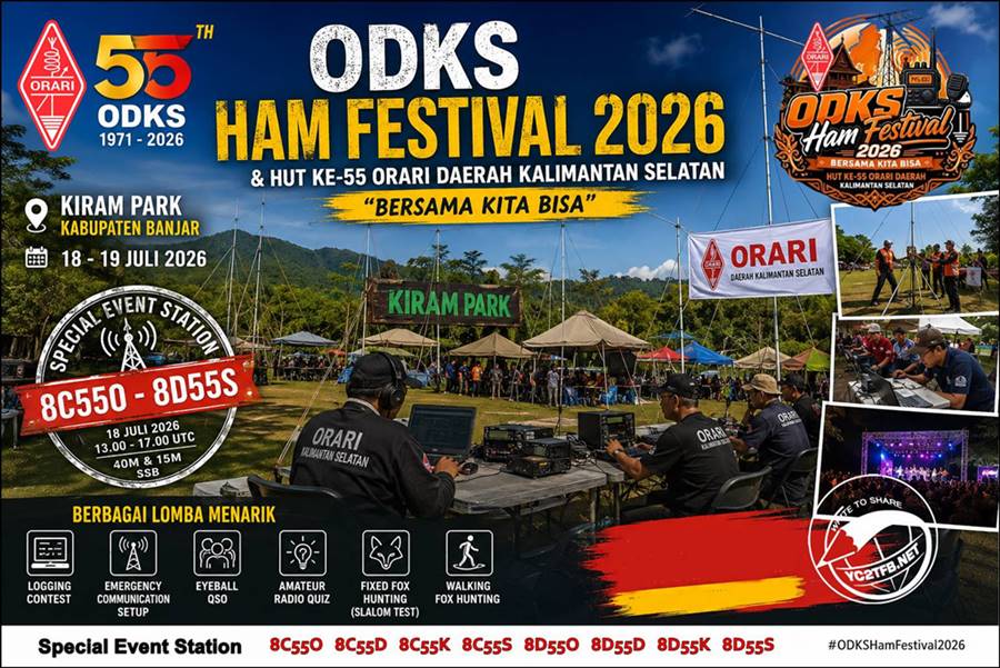 ODKS Ham Festival 2026 - Special Event Station (SES) 8C55O 8C55D 8C55K 8C55S 8D55O 8D55D 8D55K 8D55S resize YC2TFB