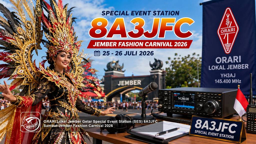 ORARI Lokal Jember Gelar Special Event Station (SES) 8A3JFC Sambut Jember Fashion Carnival 2026