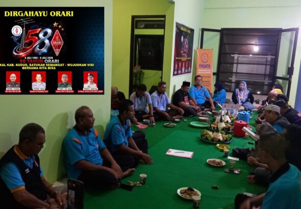 ORARI Lokal Kudus Rayakan HUT Ke-58 ORARI dengan Tumpengan