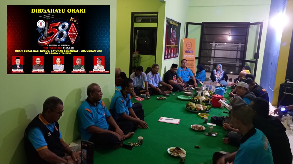 ORARI Lokal Kudus Rayakan HUT Ke-58 ORARI dengan Tumpengan