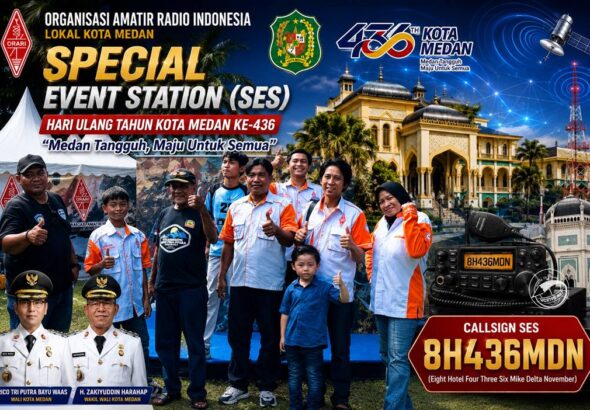 ORARI Lokal Kota Medan peringatan Hari Ulang Tahun (HUT) ke-436 Kota Medan Special Event Station (SES) 8H436MDN