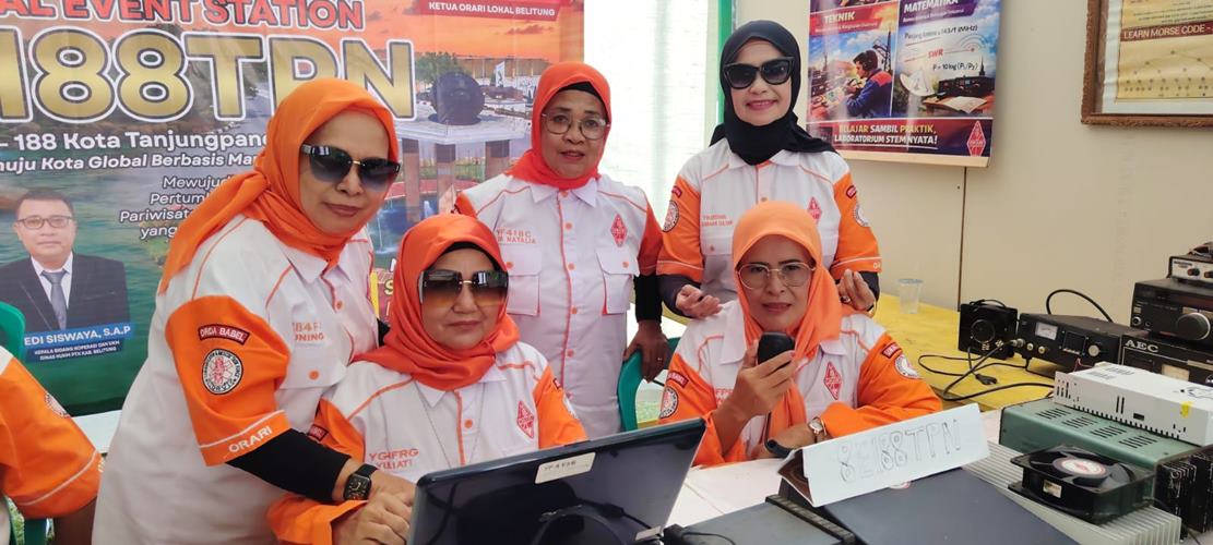 Special Event Station 8E188TPN Para Operator YL ORARI Belitung Belitung