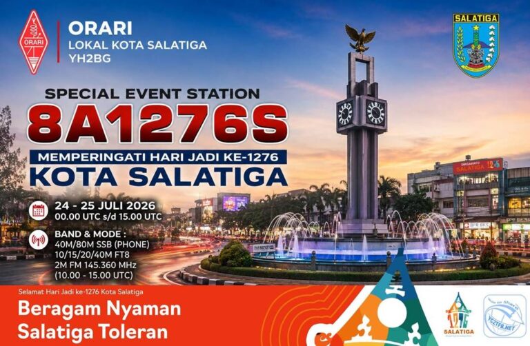 Special Event Station SES 8A1276S - ORARI Lokal Salatiga - Hari Jadi Kota Salatiga ke-1276