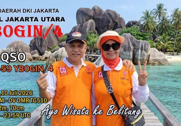 Special QSO Harlah ke-59 YB0GIN/4 di Belitung