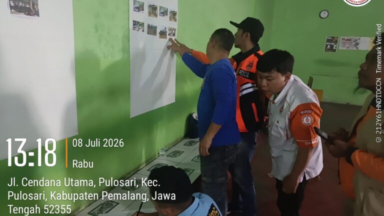 TTX Erupsi Gunung Slamet, ORARI Pemalang, Dukom Darurat.
