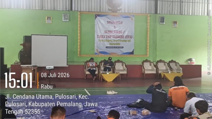 TTX Erupsi Gunung Slamet Orlok Kabupaten Pemalang