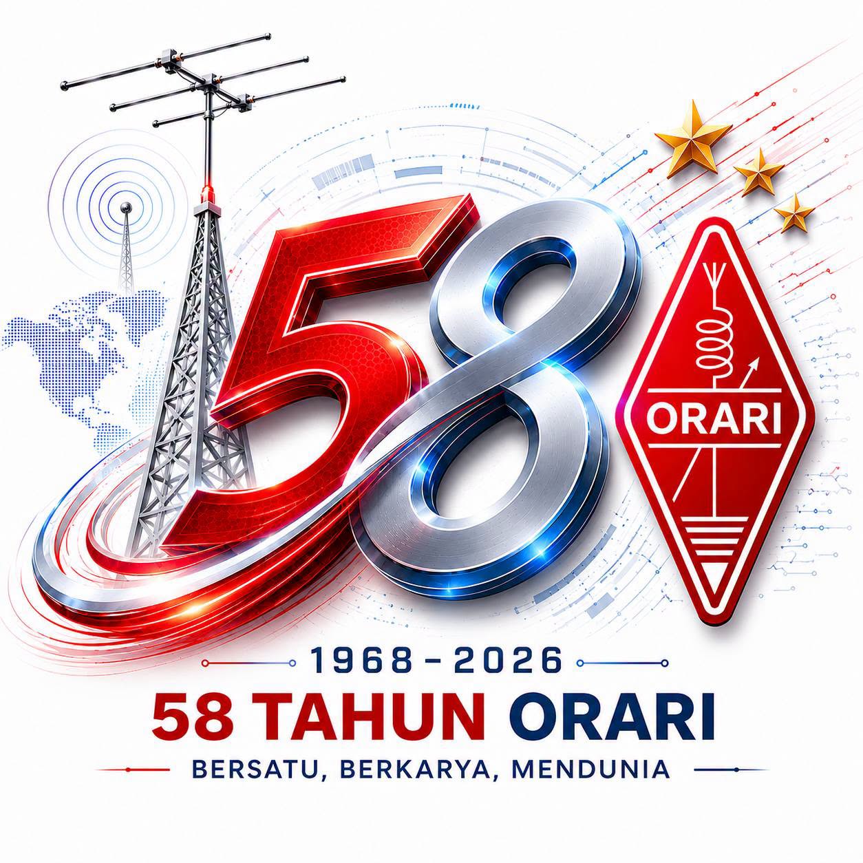 Logo RESMI HUT ORARI Ke-58
